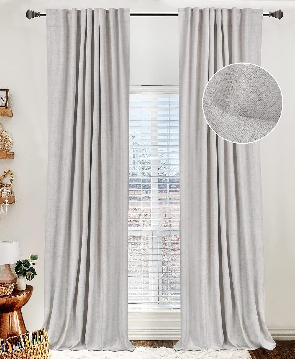 Blackout Curtains for Bedroom/Living Room 2 Panels Set,50" W x 108" L, Beige